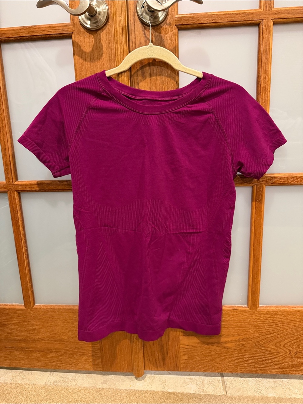 Athleta Short Sleeve Performance Tee - Magenta - Picture 1 of 5